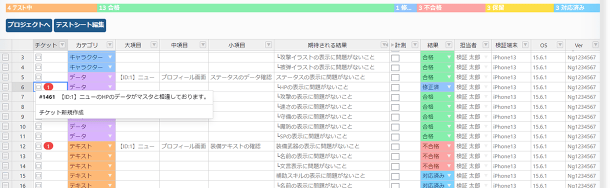 テストケース