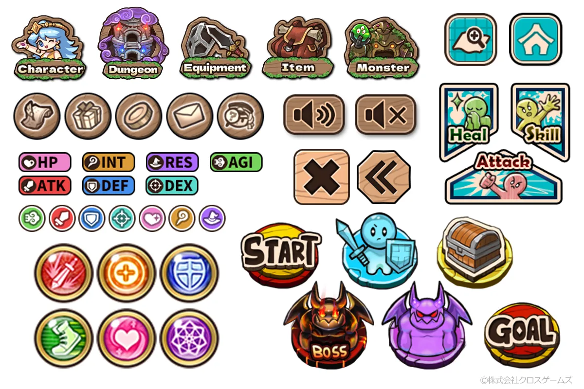 ゲーム向けアイコンイラスト2